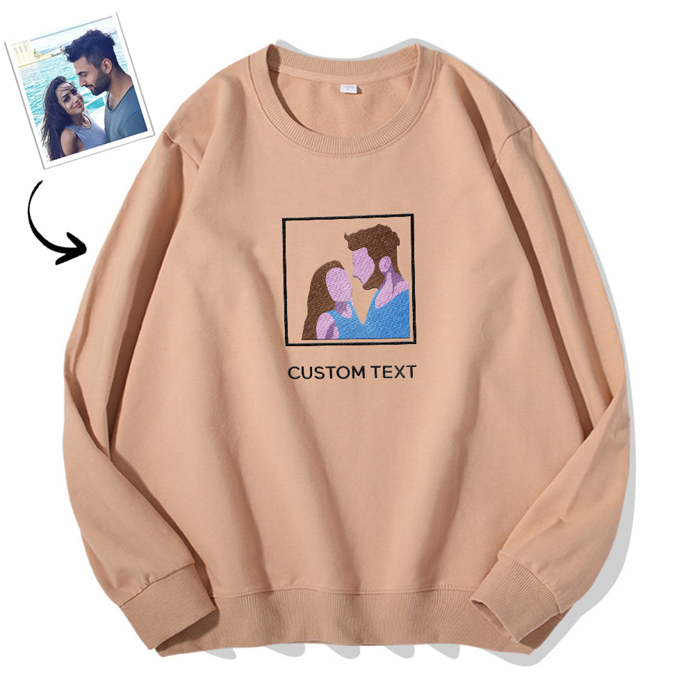 Modna bluza z haftem personalizowanym dla zakochanych na prezent