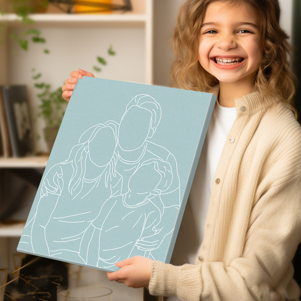Personalizowany portret na płótnie dla niego i dla niej, idealny prezent na rocznicę