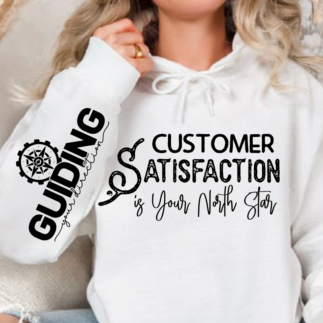 Bluza z kapturem Customer Satisfaction is Your North Star 
