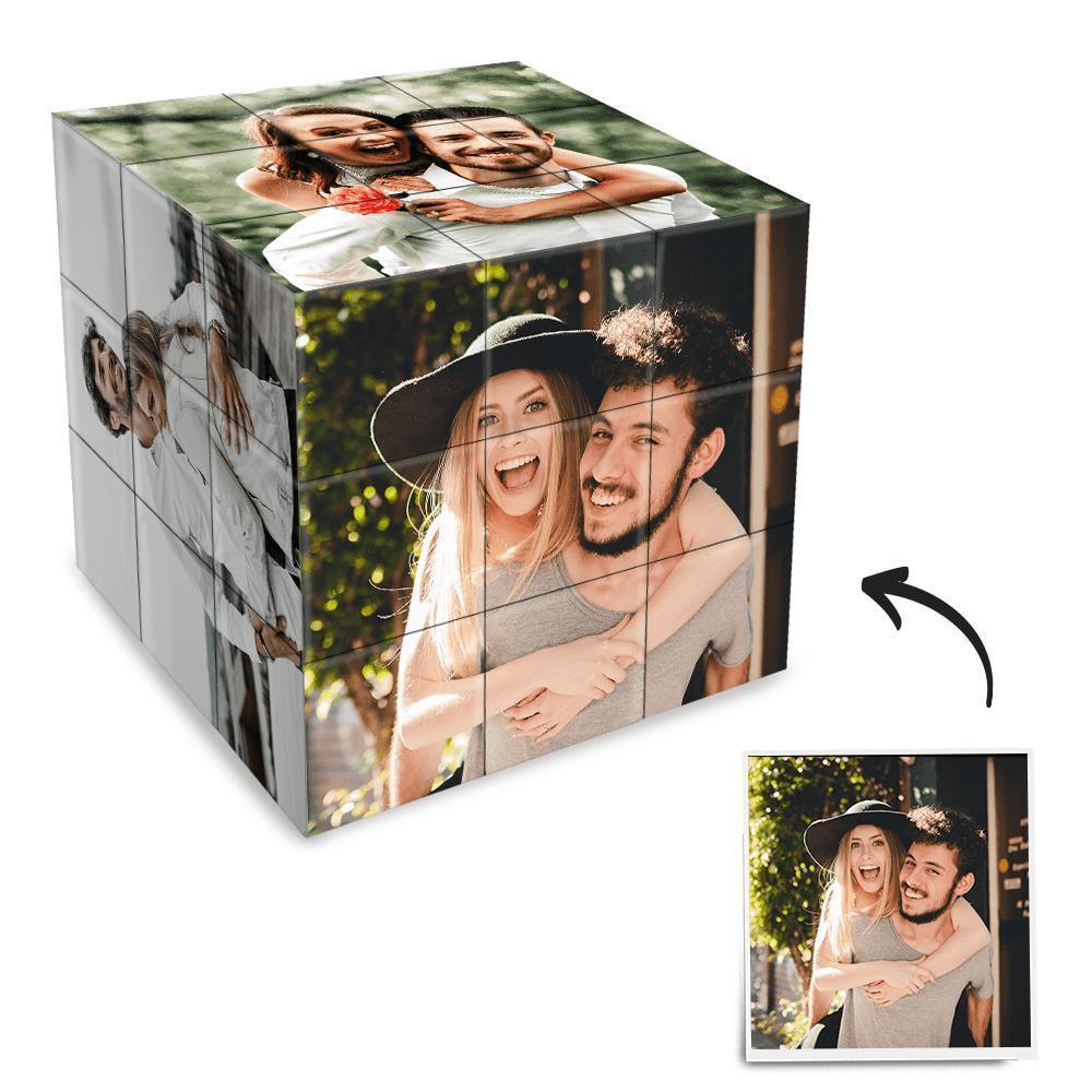 Personalizowana kostka ze zdjęciami dla pary na rocznicę lub prezent