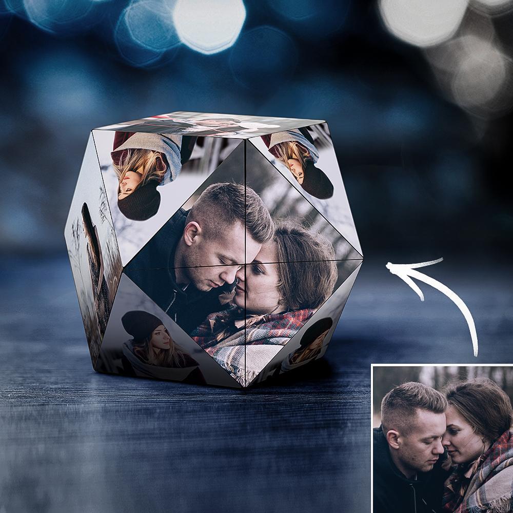 Personalizowana kostka ze zdjęciami dla pary na rocznicę - wyjątkowy prezent