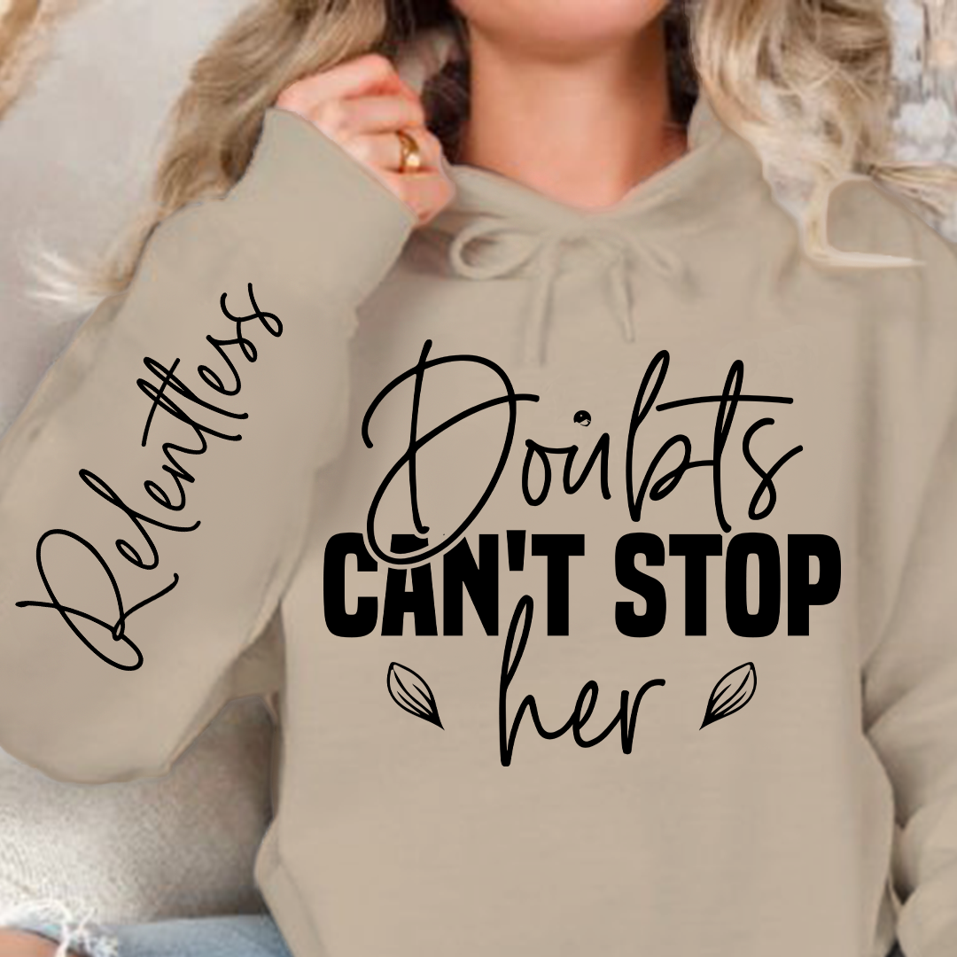 Bluza z kapturem Doubts can't stop her