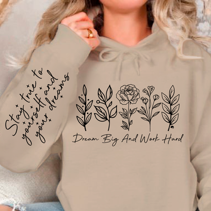 Bluza z kapturem Dream big and work hard