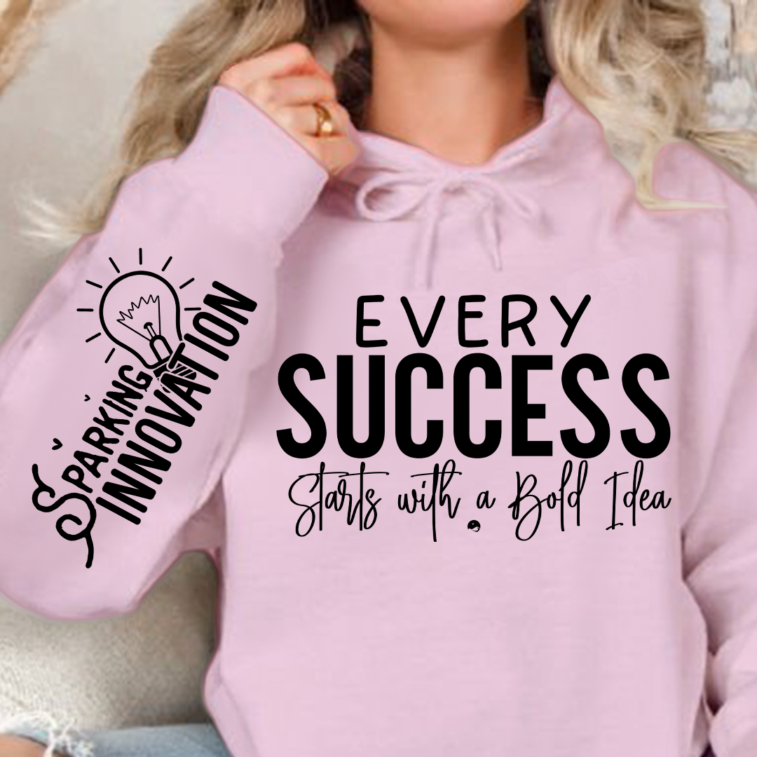 Bluza z kapturem Every Success Starts with a Bold Idea