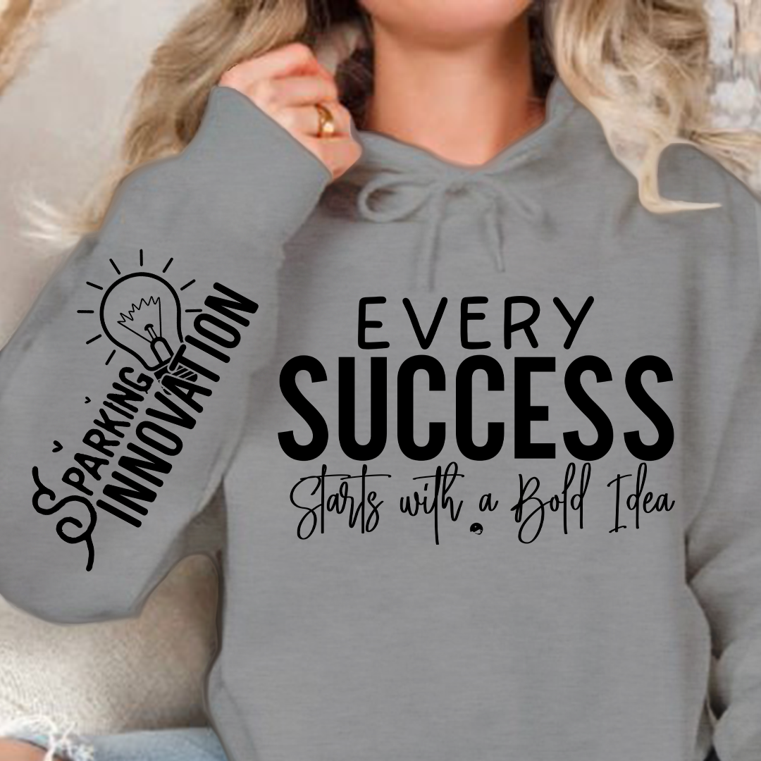 Bluza z kapturem Every Success Starts with a Bold Idea