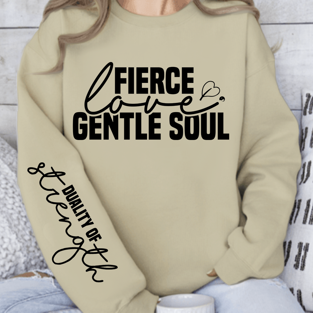 Bluza Unisex Fierce love gentle soul