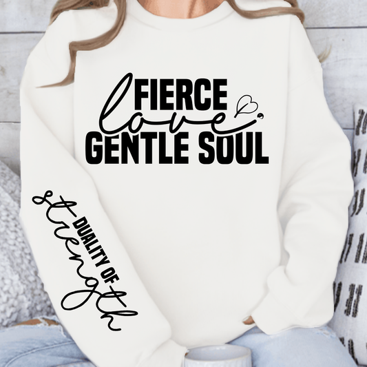 Bluza Damska Fierce love gentle soul