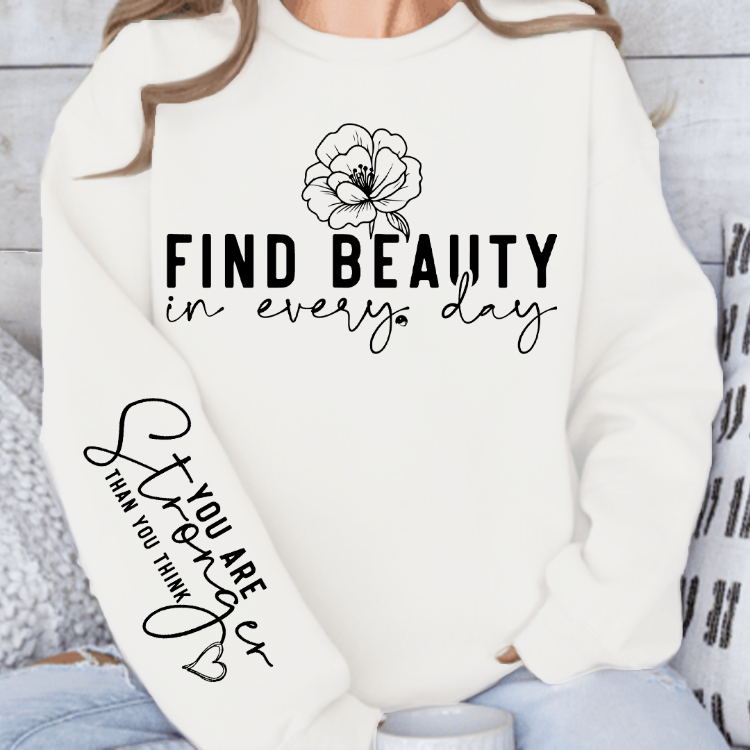 Bluzy Damskie Find beauty in every day