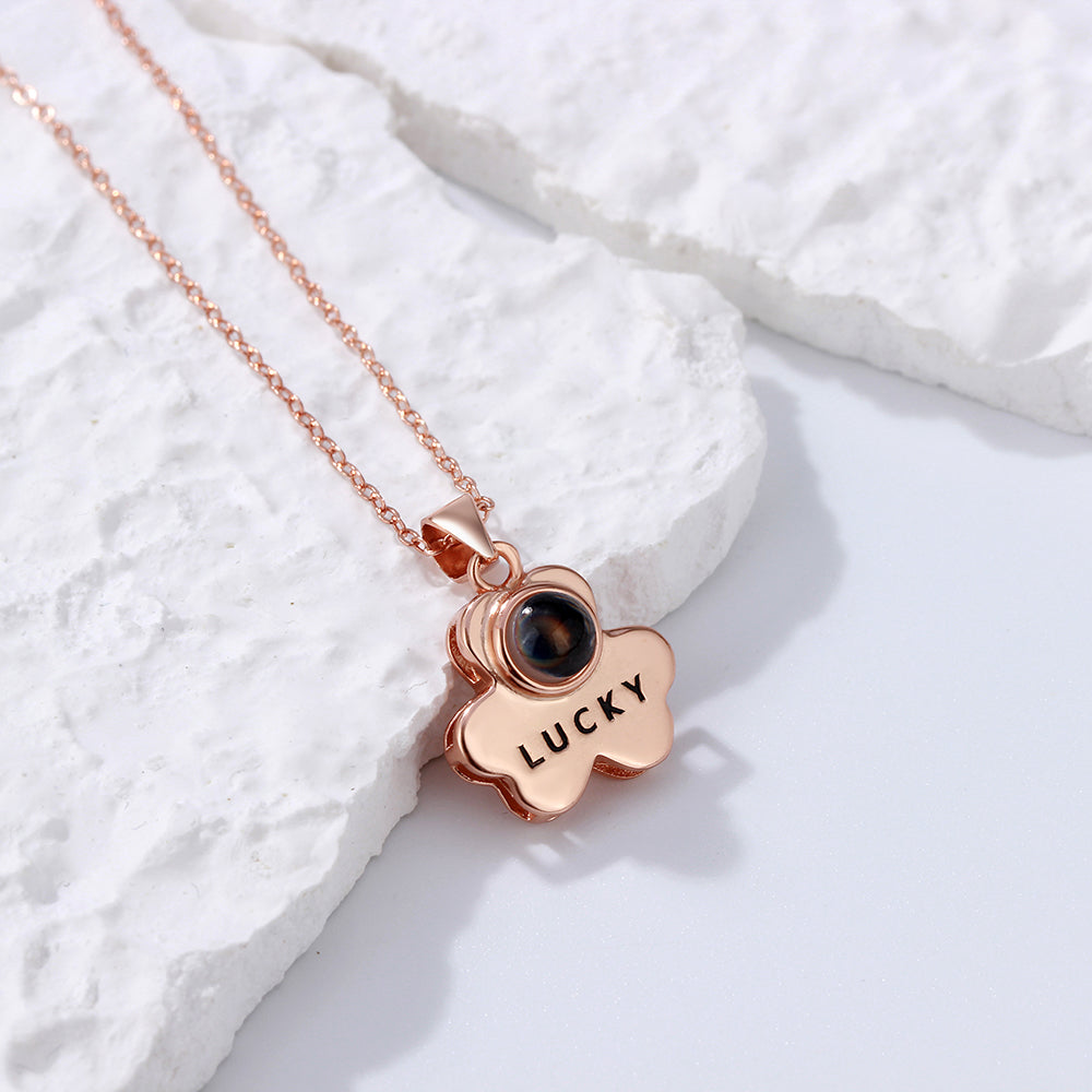 Custom Projection Necklace Lucky Bear Picture Necklace