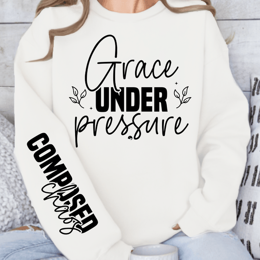 Biała Bluza Damska Grace under pressure