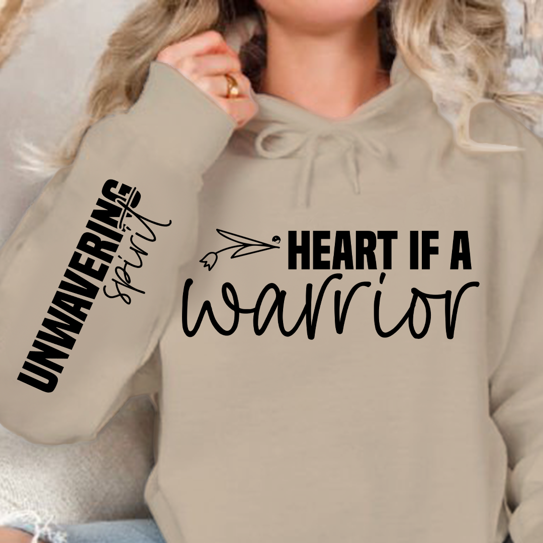 Bluza z kapturem Heart if a warrior