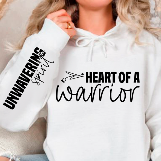 Bluza z kapturem Heart of a warrior 