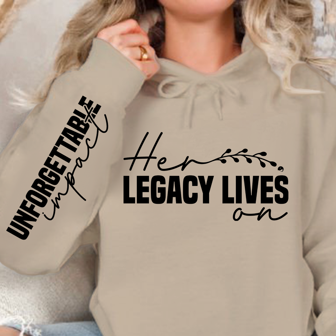 Bluza z kapturem Her legacy lives on