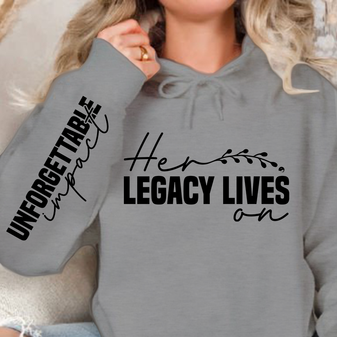 Bluza z kapturem Her legacy lives on