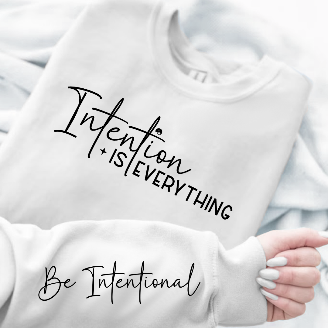 Szara Bluza Intention Is Everything