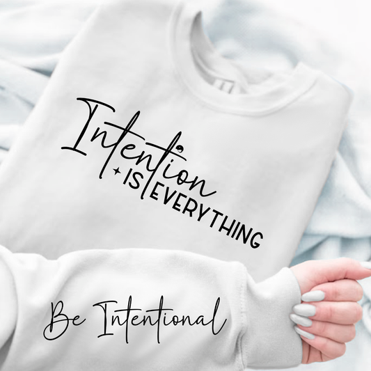 Szara Bluza Intention Is Everything