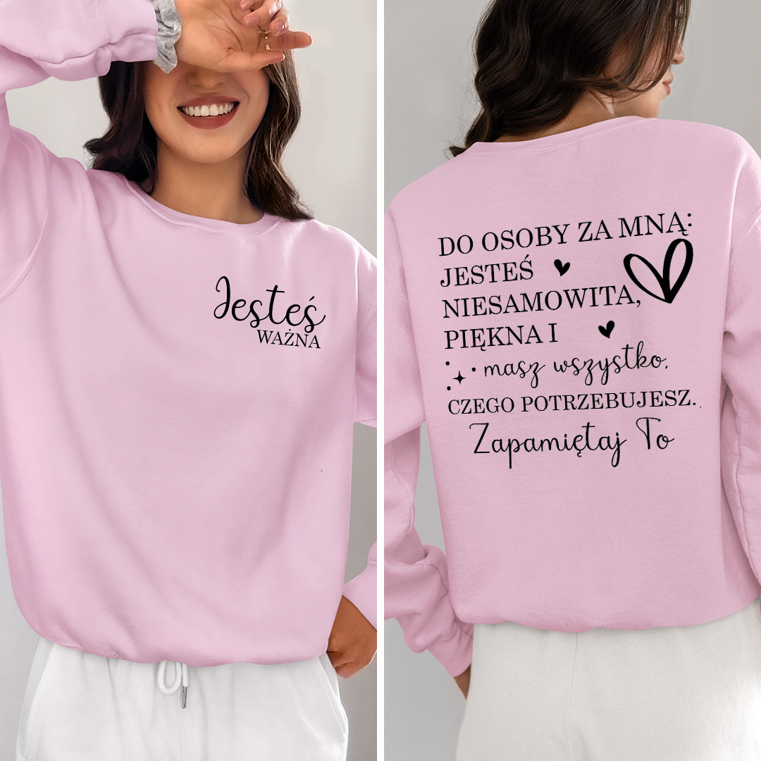Bluza Unisex Jesteś Ważna