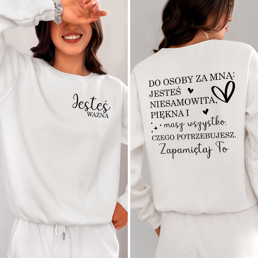 Bluza Unisex Jesteś Ważna