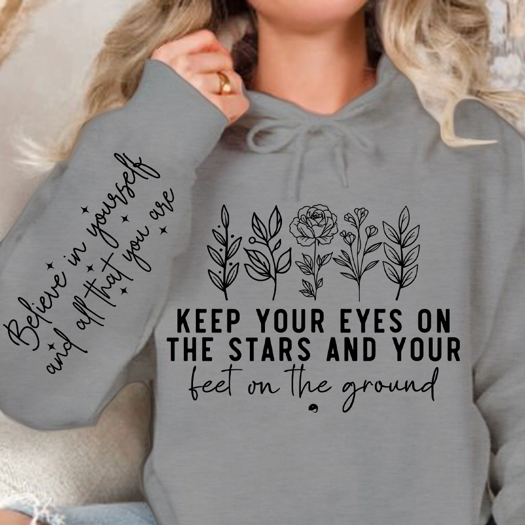 Bluza z kapturem Keep your eyes on the stars