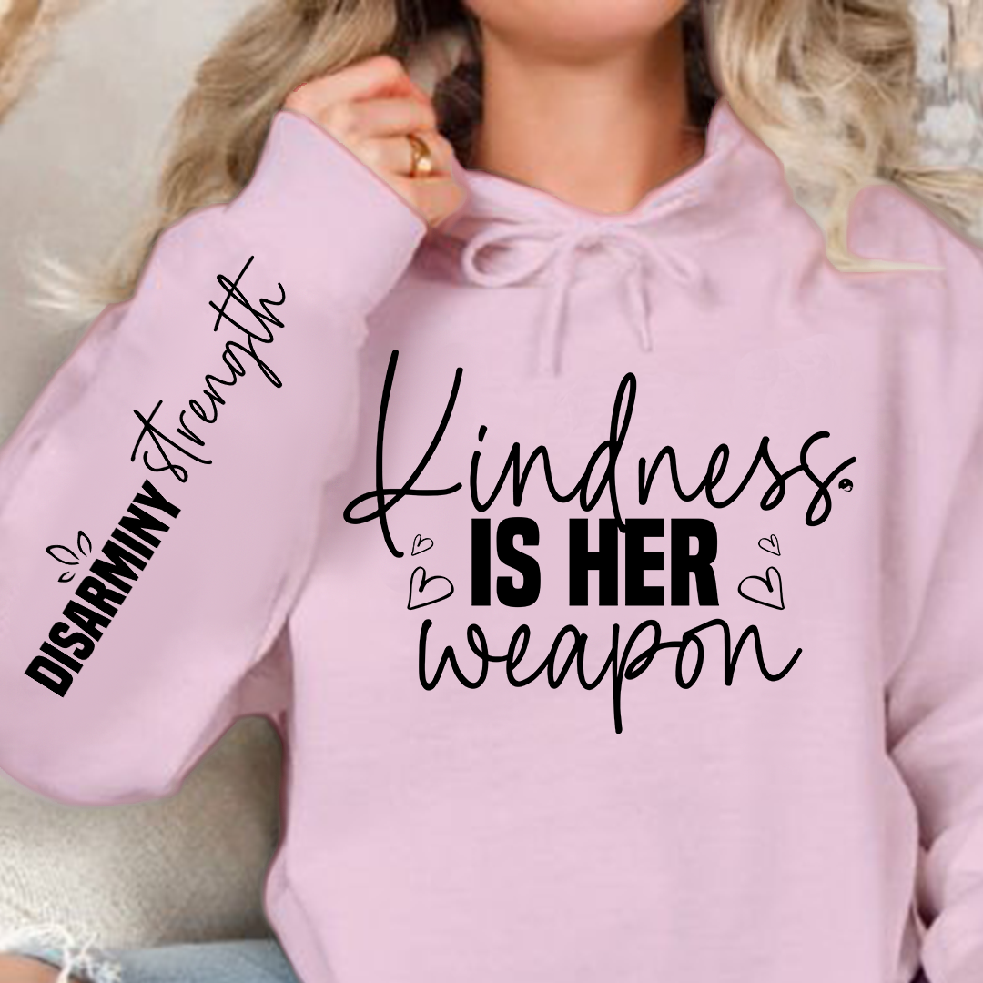 Bluza z kapturem Kindness is her weapon
