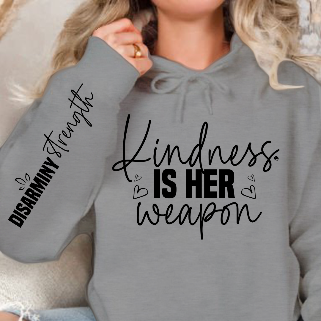 Bluza z kapturem Kindness is her weapon