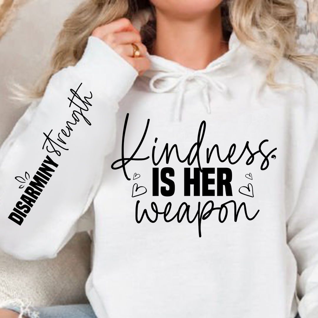 Bluza z kapturem Kindness is her weapon 