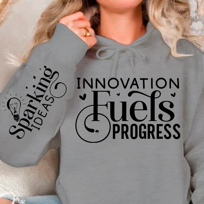 Bluza z kapturem Innovation Fuels Progress