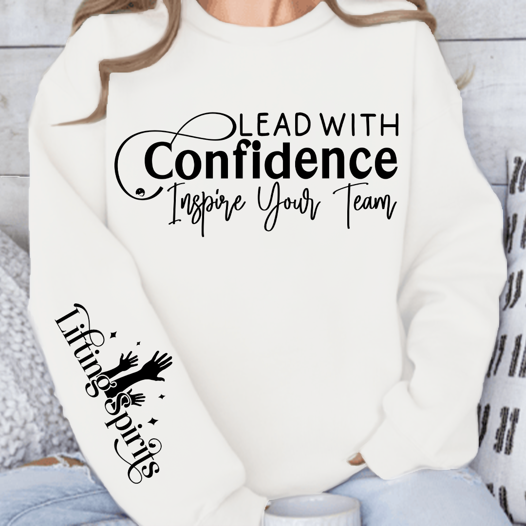 Szara Bluza Lead with Confidence Inspire Your Team
