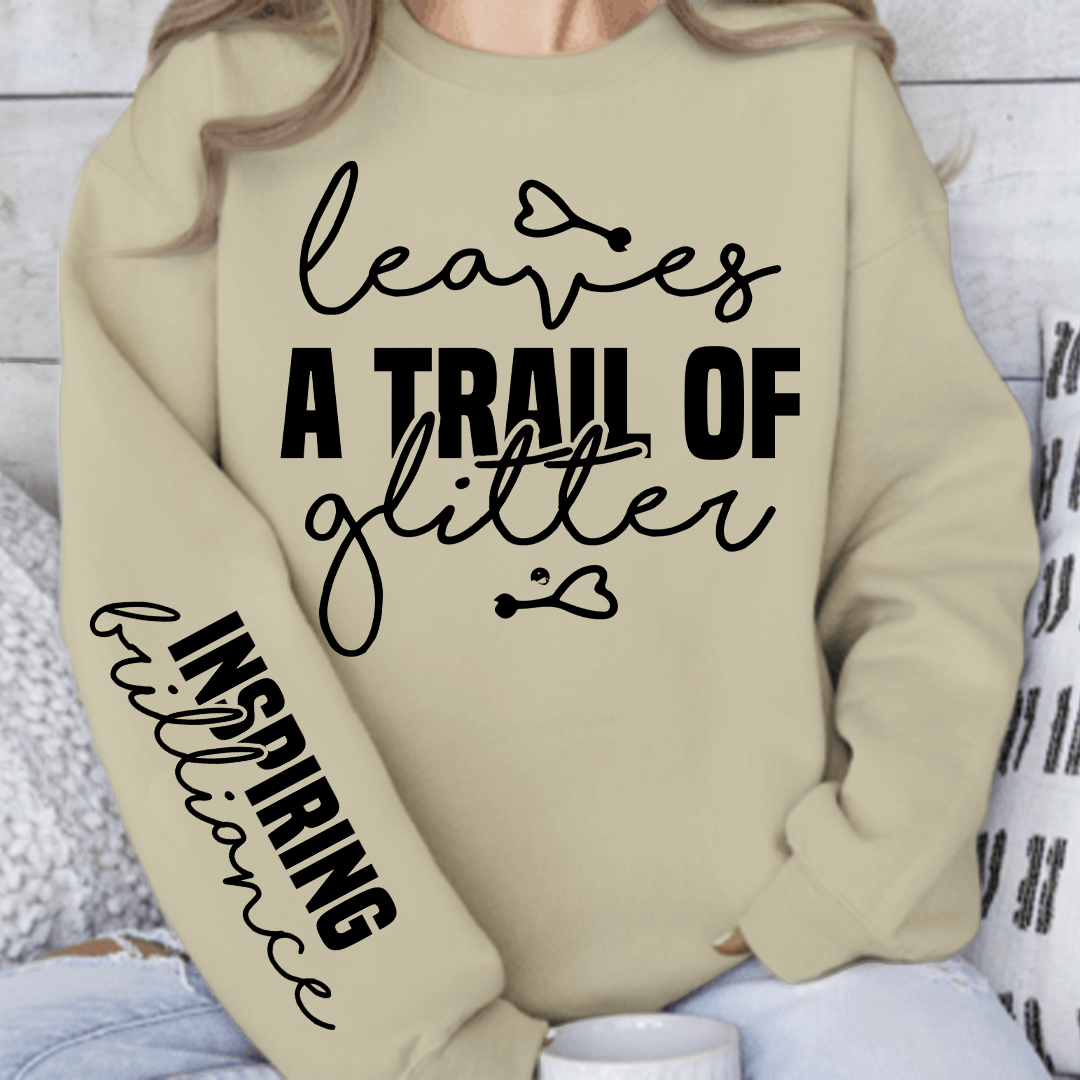 Bluza Unisex Leaves a trail of glitter