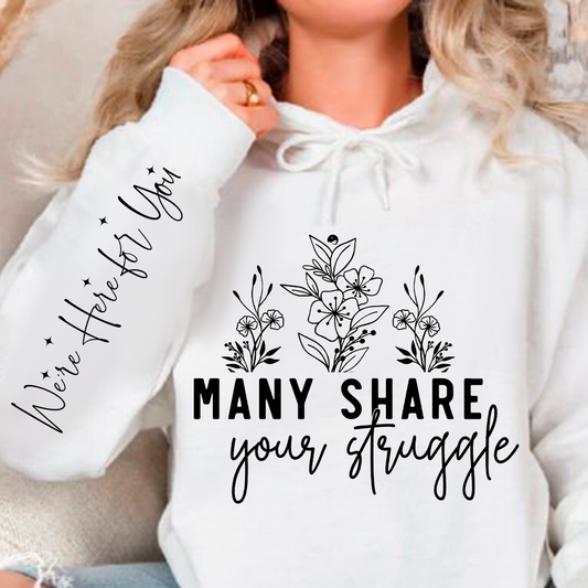 Bluza z kapturem Many Share Your Struggle