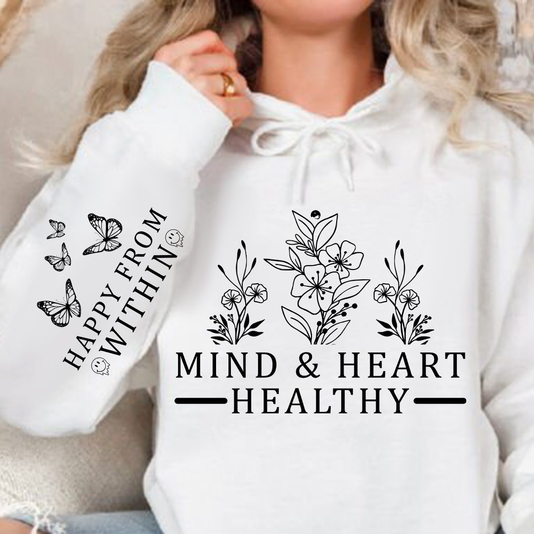Bluza z kapturem Mind & Heart Healthy