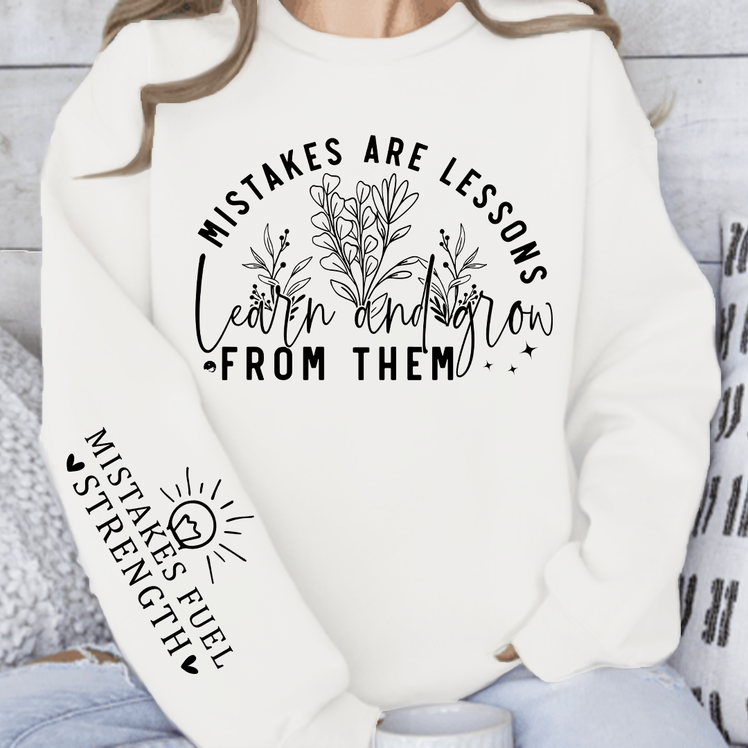 Bluza Damska Mistakes Are Lessons Learn And Grow From Them