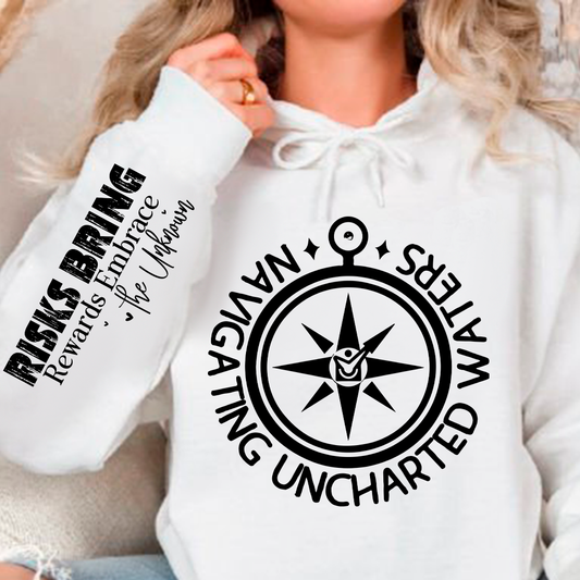 Bluza z kapturem Navigating Uncharted Waters 