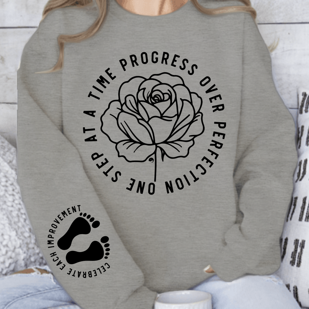 Bluza Unisex One Step At A Time Progress Over Perfection