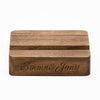 Custom Text Walnut Wooden Phone/Music Fridge Magnet Stand with Single Slot