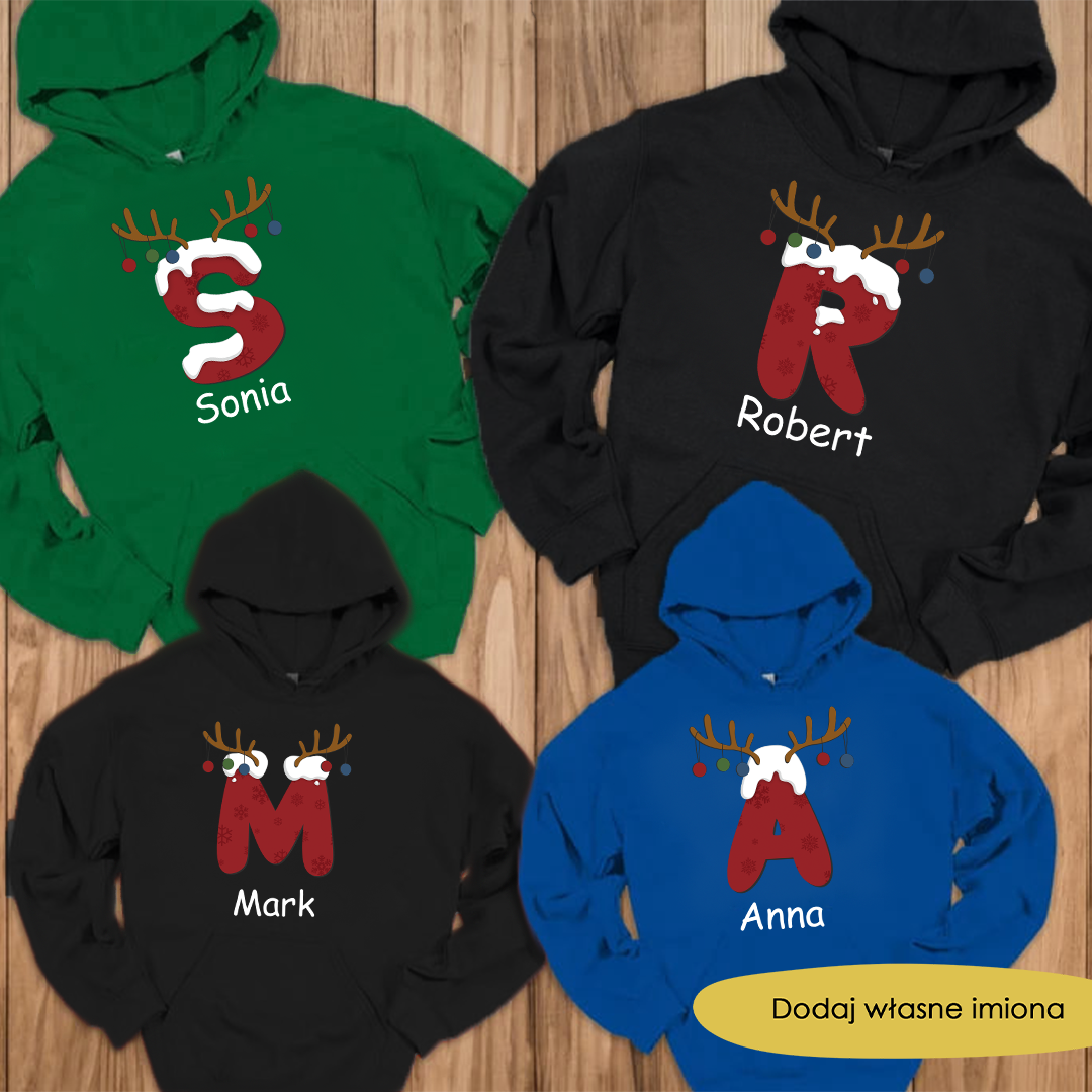 Bluza z kapturem  Litera. Boże Narodzenie