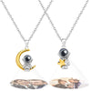 Custom Projection Necklace Astronaut Space Moon Star Couple Gifts