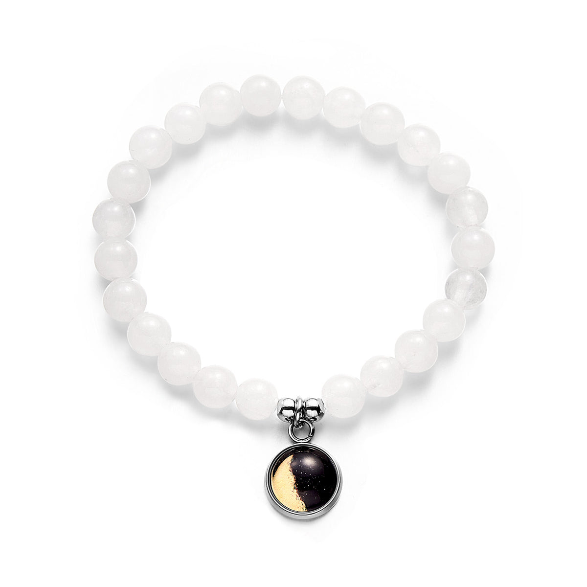 Custom Moon Phase Beads Bracelet Luminous Bracelet Gift for Her