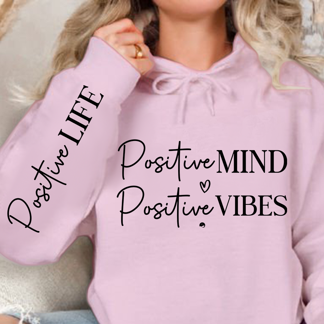Bluza z kapturem Positive Mind Positive Vibes