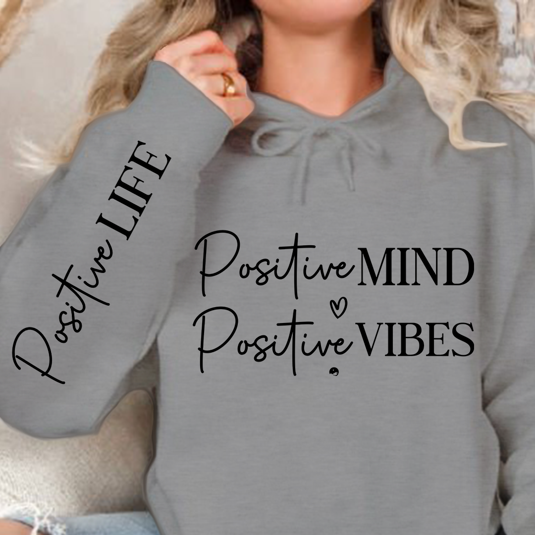Bluza z kapturem Positive Mind Positive Vibes