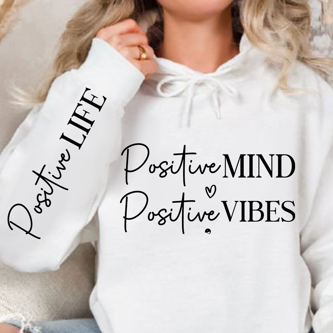 Bluza z kapturem Positive Mind Positive Vibes