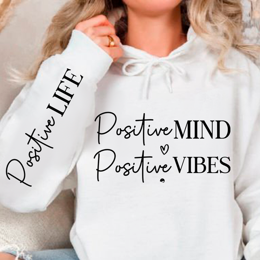 Bluza z kapturem Positive Mind Positive Vibes