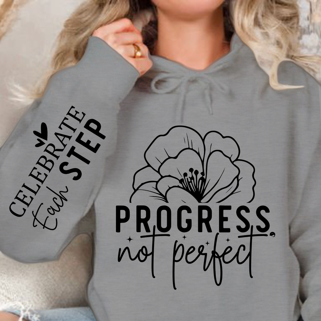Bluza z kapturem Progress Not Perfect