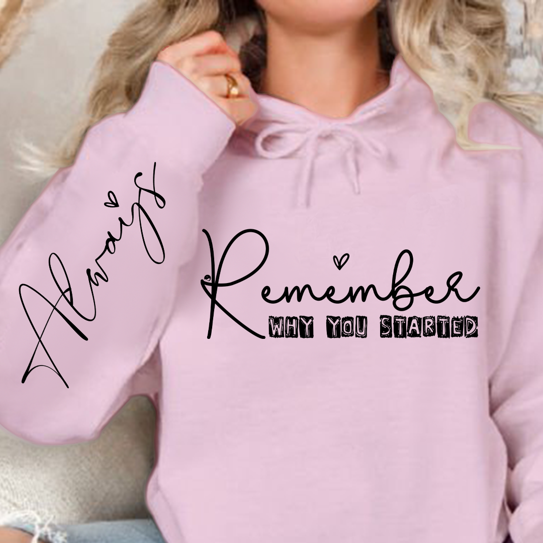 Bluza z kapturem Remember Why You Started
