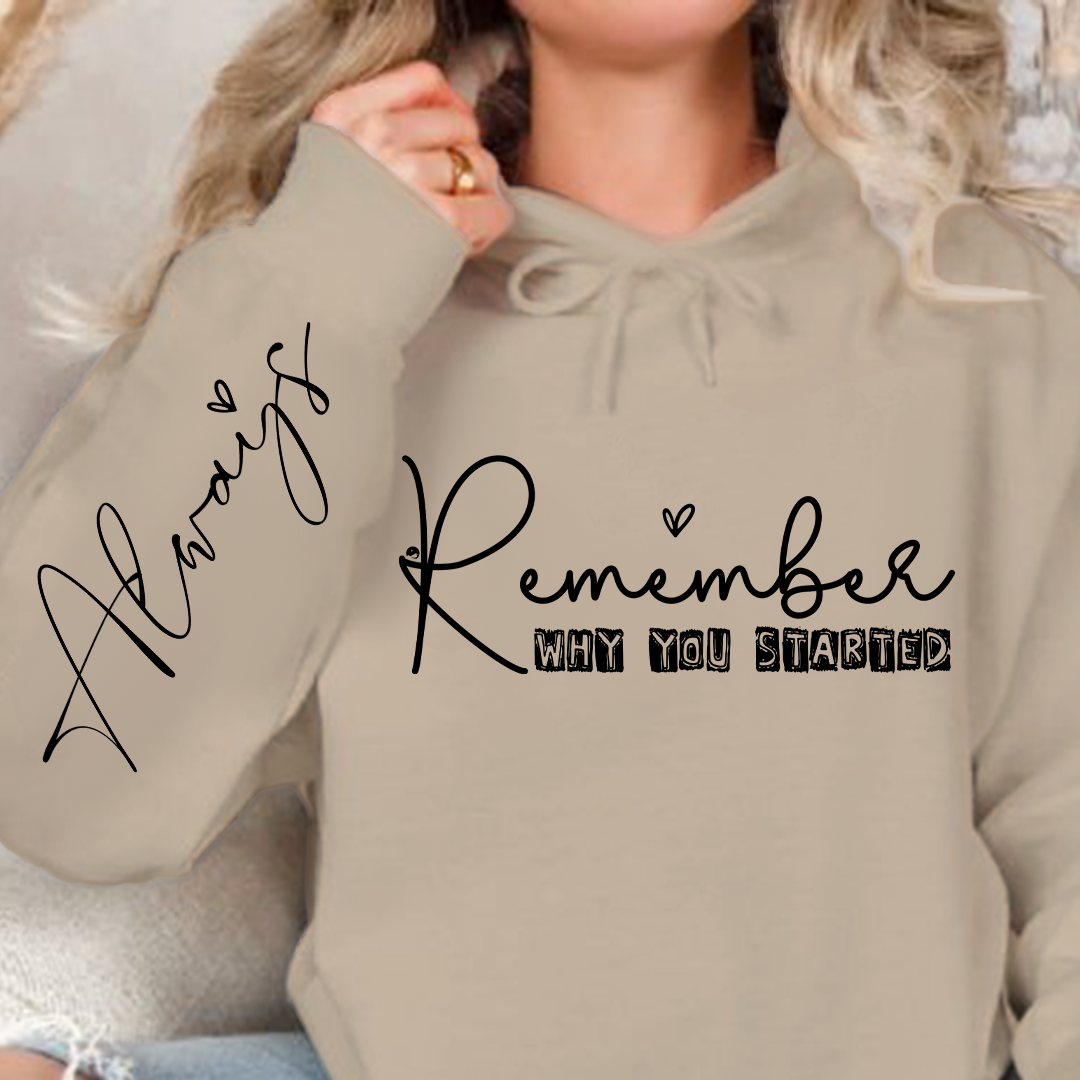 Bluza z kapturem Remember Why You Started