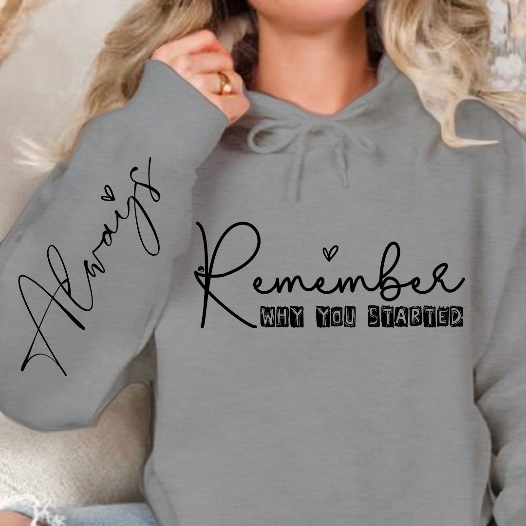 Bluza z kapturem Remember Why You Started