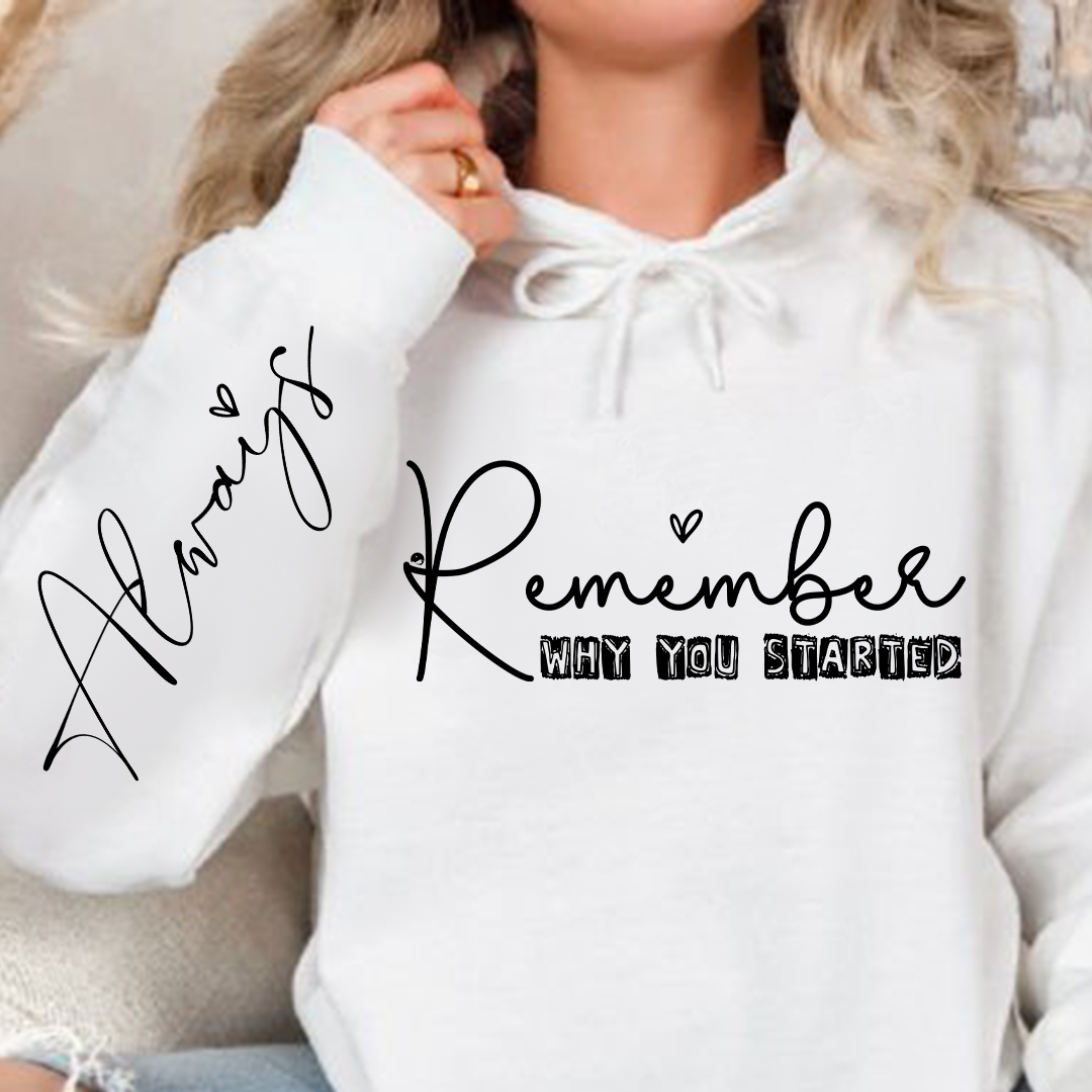 Bluza z kapturem Remember Why You Started