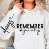 Bluza z kapturem Remember You Why