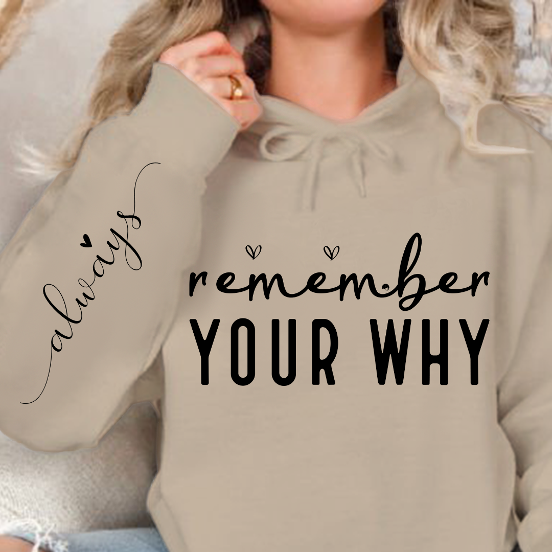 Bluza z kapturem Remember Your Why