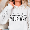 Bluza z kapturem Remember Your Why